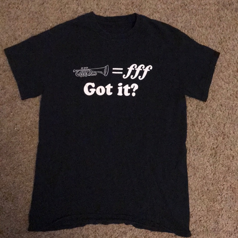 Trumpet T-shirt “fff” black tee
